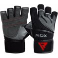 thumbnail image 1 of RDX Weight Lifting Gloves for Gym Workout – Cowhide Leather, Long Wrist Support with Anti Slip Palm Protection – Great Grip for Fitness, Bodybuilding, Powerlifting, Strength Training & Exercise, 1 of 6