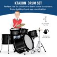 thumbnail image 3 of Set de Batería Junior Ktaxon 16" Kit para Principiantes de 5 Piezas Negro, 3 of 7