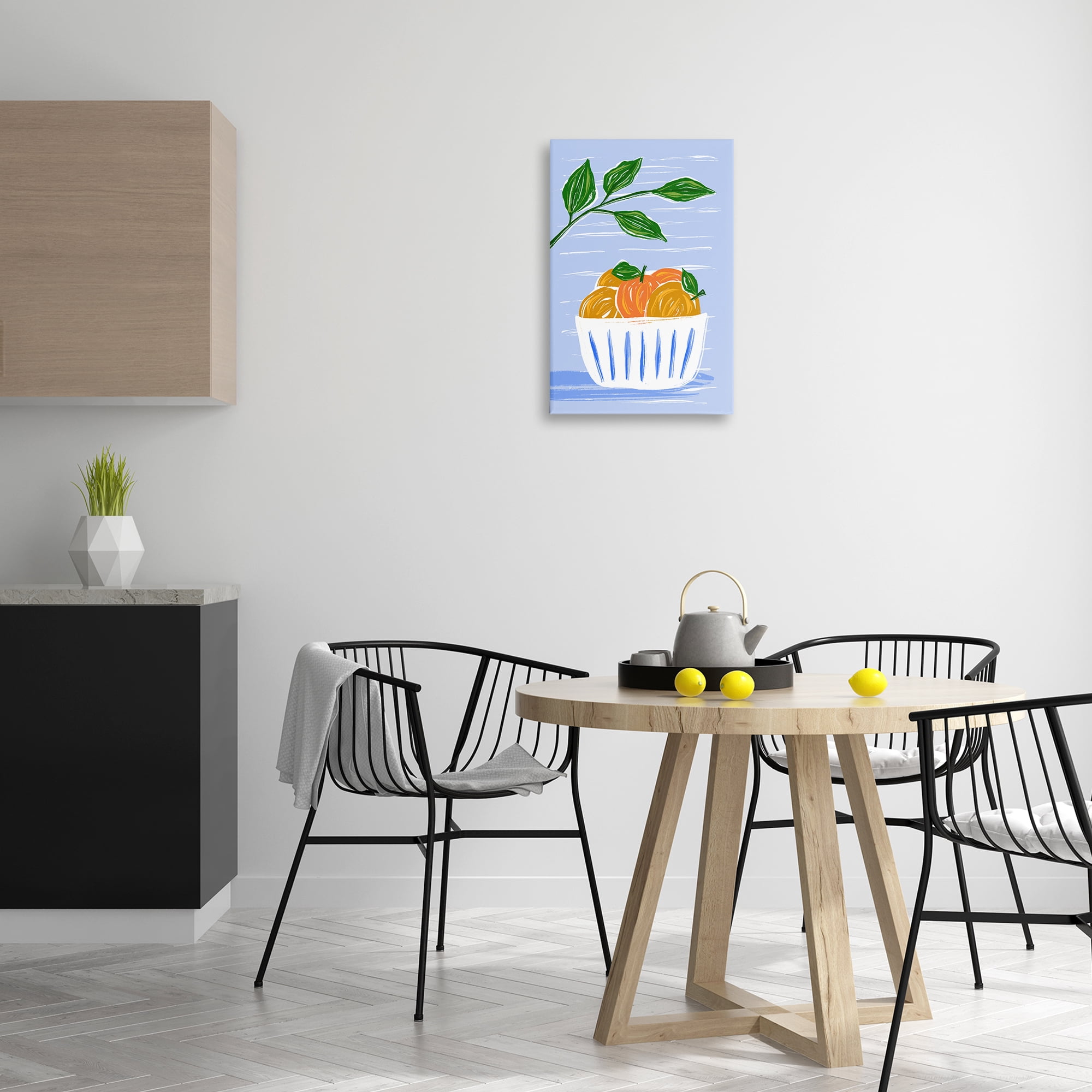Stupell Industries Bowl Of Oranges Food & Beverage Painting Wrapped Canvas Art Print Wall Art, 16 x 24