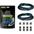 thumbnail image 2 of Xpand Laces No-Tie One Size Elastic Shoelaces - Blue Camo, 2 of 6