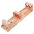 thumbnail image 1 of 3pcs Wood Concave Train Track Replacement Expansion Train Railway Tracks Stalled Track, 1 of 3