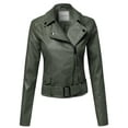 thumbnail image 4 of FashionOutfit Women's Classic Belted Biker Jacket, 4 of 4
