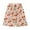 Light Pink, variant on Women's Large Size Loose Floral Beach Capri Pants Light Purple One Size