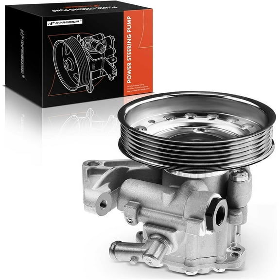 A-Premium Power Steering Pump with Pulley Compatible with Volvo XC90 2007-2014 L6 3.2L