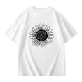 thumbnail image 4 of T-shirts à Manches Courtes pour Enfants Filles Été Tops Surdimensionnés Décontractés Col Rond Basiques, 4 of 6
