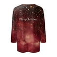 Christmas Tunic Tops for Women Christmas Trees Xmas Snowflake Print