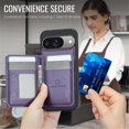 thumbnail image 5 of For Google Pixel 11 / Pixel 11 Pro Phone Case 2 In 1 Wallet With Card Holder &Zipper Cash Pocket,PU Leather Case,RFID Blocking, Kickstand  Magnetic Protective Women Men Cover,Purple, 5 of 8