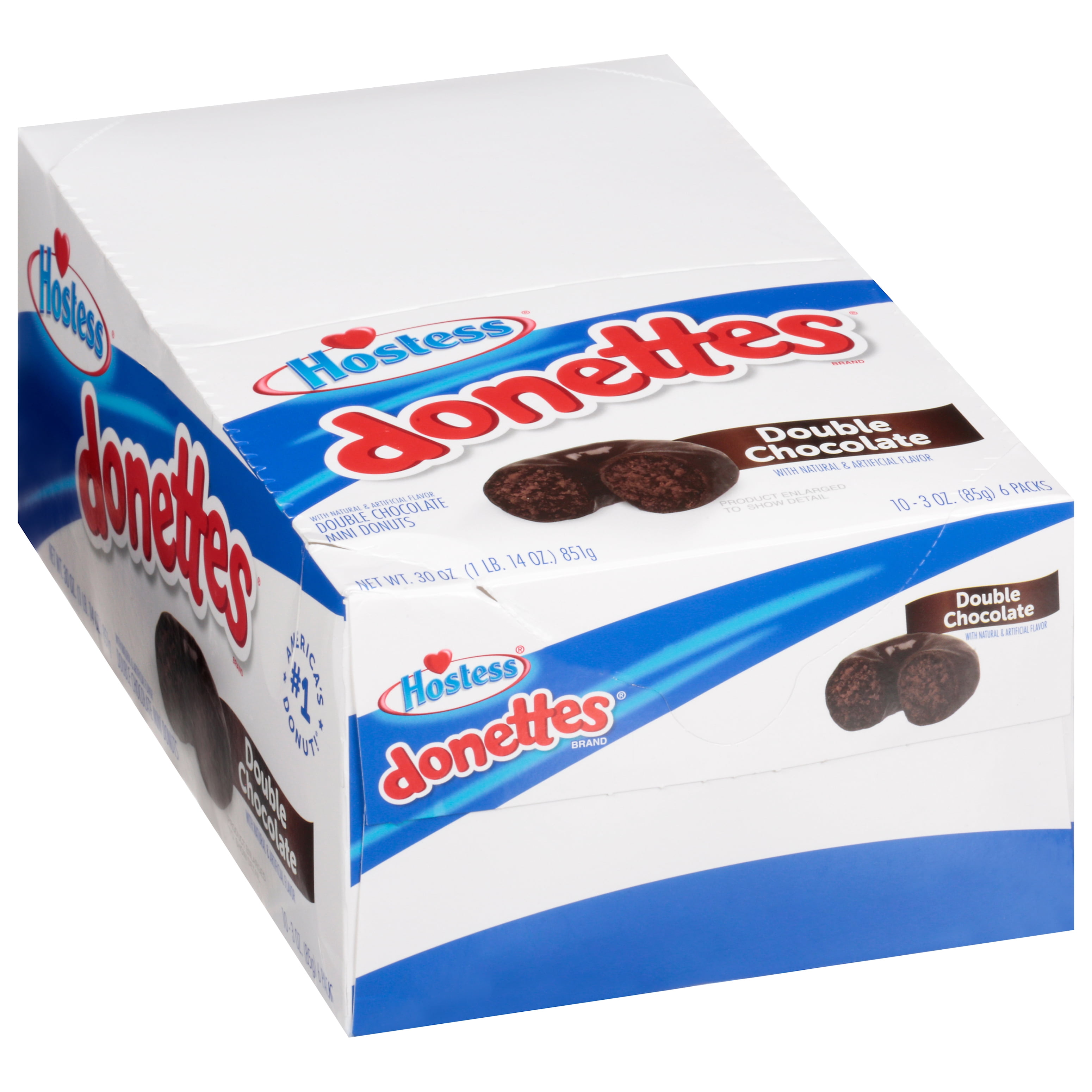 HOSTESS DONUT DBL CHOC 6PK - 1 ct. of BOX/10