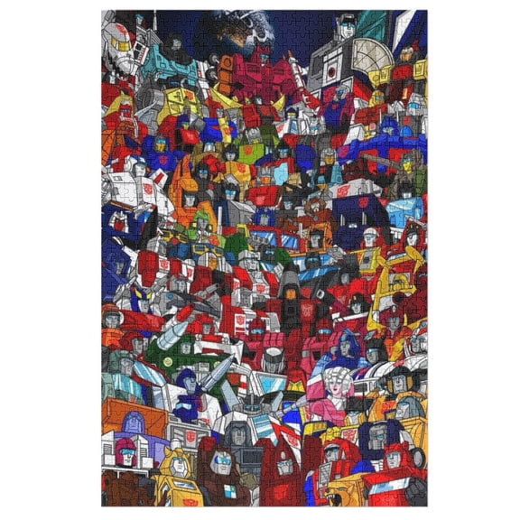 1000 PCS Jigsaw Puzzle Transformers Wooden Puzzle Challenging Game Fun Artwork For Family Friends Gifts