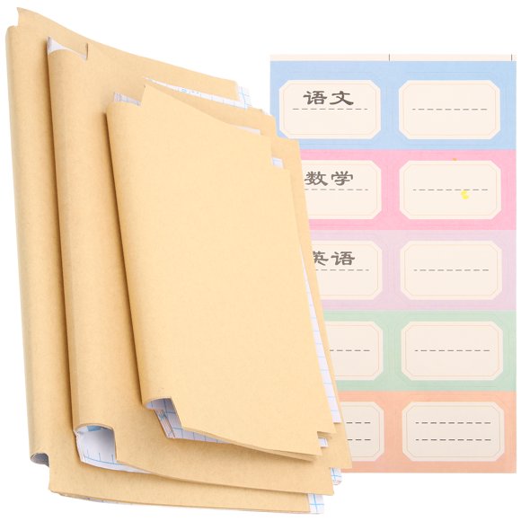 30 Sheets Kraft Paper Self-adhesive Book Cover Jackets Book Binding Paper
