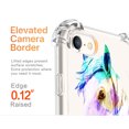 thumbnail image 5 of Coloured Cool Horse Clear Case for iPhone 7/8/SE,Aesthetic Art Design Case for Men Women,Unique Soft Transparent TPU Bumper Case Cover, 5 of 5