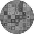 thumbnail image 1 of Ahgly Company Machine Washable Indoor Round Transitional Grey Gray Area Rugs, 3' Round, 1 of 7