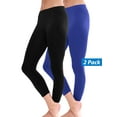 thumbnail image 1 of 2 Pack Women Seamless Basic Stretch Capri Sports Yoga Leggings, 1 of 4