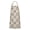 Beige Traditional Geometric, variant on Beige Geometric Triangle Pattern Apron-Garden Aprons for Women with Pockets-Cotton Linen Waterproof Kitchen Cooking Gardening Aprons Adjustable for Kitchen,Cooking,BBQ and Salon 33x27 Inch