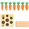 thumbnail image 2 of Ancaixin Montessori Juguetes para bebés de 6 a 12 meses Juguetes de madera para niños y niñas de 1 año Juguete educativo de cosecha de zanahorias para niños pequeños Clasificación de formas Rompecabez, 2 of 5