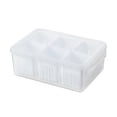 thumbnail image 1 of Decodeary Scallion Storage Box Convenient Storage For Fresh Scallions Ginger And Garlic Vegetable Fruit Fresh Boxes Plastic white 1Set, 1 of 6