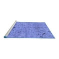 thumbnail image 2 of Ahgly Company Machine Washable Indoor Round Oriental Blue Traditional Area Rugs, 4' Round, 2 of 4