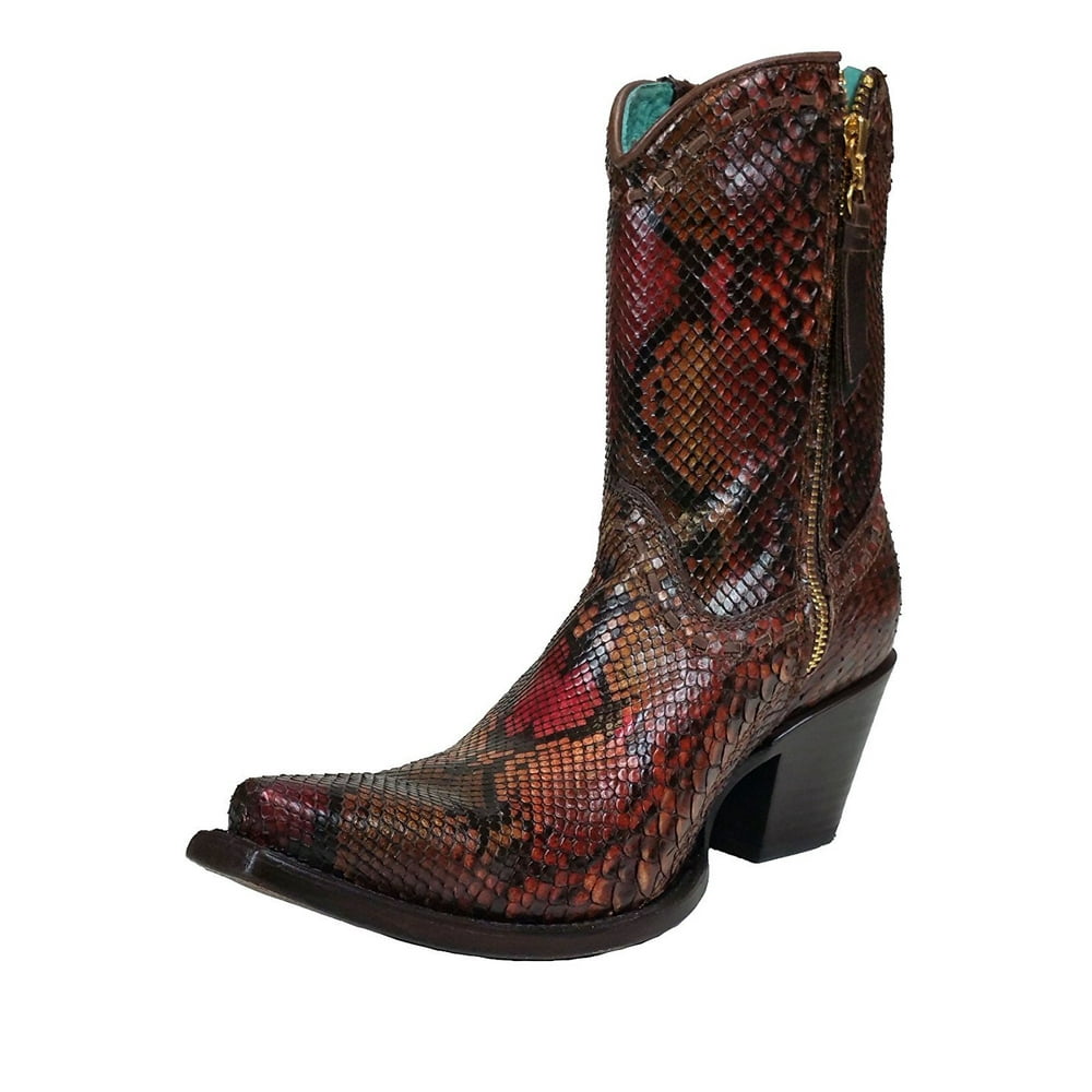 women's python western boots