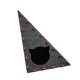 thumbnail image 3 of Rascador para gatos, protección para muebles, casita para gatos triangular vertical de fieltro. Rojo y gris, 3 of 9