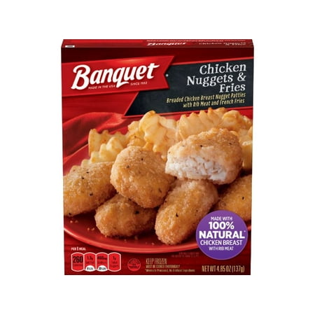 Banquet Basic Chicken Nuggets and Fries 4.85oz (PACK OF (Best Way To Reheat Chicken Nuggets)