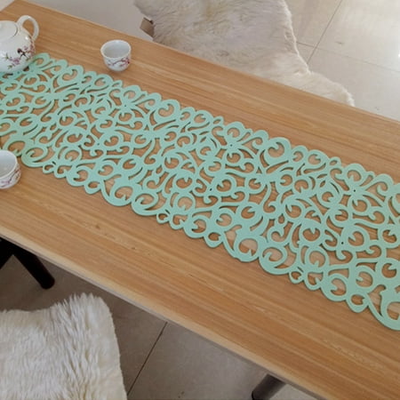 

Hollow Felt Tablecloth Runner Placemats Table Mats Household Decorations