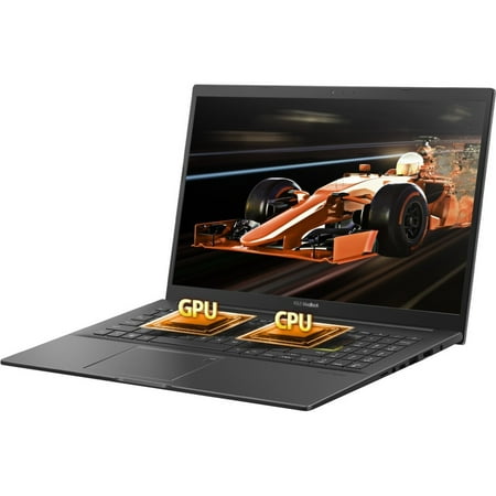 ASUS - VivoBook 15 K513 15.6" Laptop - Intel Core i7 - 16 GB Memory - NVIDIA GeForce MX350 - 512 GB SSD - Indie Black