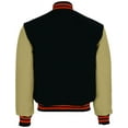 thumbnail image 2 of Holloway Sportswear XL Varsity Jacket Black/Cream/Burnt Orange 224183, 2 of 4