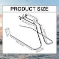 thumbnail image 2 of Kojem Hard Saddlebag Saddle bag Support Conversion Brackets Mounts for 1986-2013 Harley Davidson Softail with Hardware Chrome, 2 of 16
