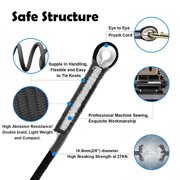RoamRider 10mm Prusik Cord Pre-Sewn, 27KN Eye-to-Eye Nylon Prusik Loop, Double Braid Utility Climbing Rope for Arborist Rescue 30in
