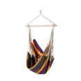 thumbnail image 3 of Island Retreat Boho Breeze Swinging Bungalow Chair Indigo Stripe, 3 of 5