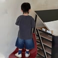 thumbnail image 4 of RYTAYY Children Boys Denim Shorts Loose with Pocket Breathable Comfortable Casual Daily Wear Soft Fabric 1-12 Years Elegant Stylish Trousers, 4 of 9