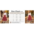 thumbnail image 4 of TEMOFON Womens Midi Skirt High Waisted A Line Skirt Button Front Long Skirt Casual Winter Skirt Fall Fashion Skirt for Women Red, 4 of 7