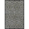 thumbnail image 1 of Couristan 32590243020040T 2 ft. x 4 ft. Chalet Meander Rug, Black & Ivory, 1 of 1
