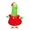 #03_Christmas, variant on CuiLiyq Christmas Elf Porch Goose Costume Set, Green Sequin Hat and Dress Outfit, Fabric Holiday Clothing for Front Porch, Garden, Indoor Display Christmas Decor
