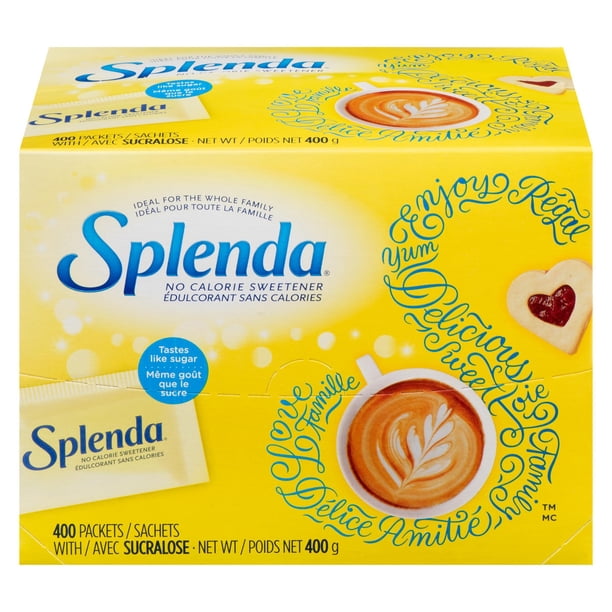 Splenda No Calorie Sweetener, sucralose, 2g packets, 400 count - Walmart.ca