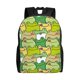 thumbnail image 1 of Disketp Cartoon Frog Mochila Unisex de Apertura Lateral Completa, Mochila para Laptop para Escuela, Trabajo y Viajes, 1 of 8