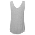 thumbnail image 2 of FashionOutfit Women's Basic Solid Sleeveless V-Neck Plus Size Flowy Tank Top, 2 of 3