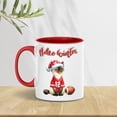 thumbnail image 4 of Hello Winter Siamese Football Snowman Welcome Snowy Morning 11oz Accent Two-tone Mug Cat Lover Kitten Owner Gifts Coffee Tea Cup - 01012, 4 of 5