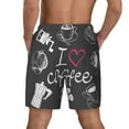 thumbnail image 4 of Haiem I Love Coffee Men'S Quick-Dry Swim Trunks: Comfortable Beach Shorts With Mesh Lining And Pockets - Ideal For Swimming And Sunbathing 3x-Large, 4 of 9