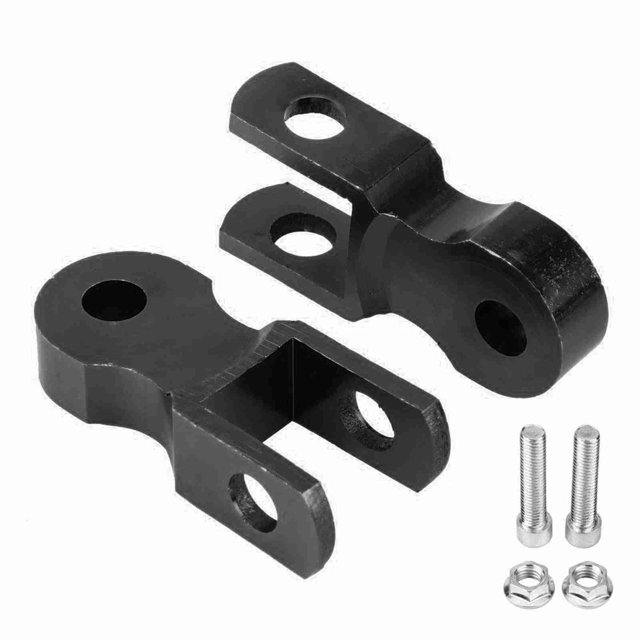 2 piezas Elevador de amortiguador trasero de motocicleta de 5 cm Dispositivo de elevación Almohadilla para chasis (con tornillo)