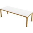 thumbnail image 4 of Tribesigns 6.5FT Conference Table, 78 Inch Rectangular Meeting Table with Metal Legs, Large Office Seminar Table for 6 to 8 People (Only Table), 4 of 5