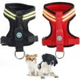thumbnail image 1 of Dog Harness Light up Adjustable Simple Dog Vest Puppy Harness for Night Walking, 1 of 10