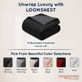 thumbnail image 2 of Loomsnest Diamond Quilted Twin Comforter, All Season, Soft, Lightweight, Reversible Down Alternative Duvet Insert (Black & Dark Gray), 2 of 7