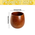 thumbnail image 2 of Wooden Tea Cups Water Cup Wood Coffee Mug Wooden Teacups Wine Mug for Drinking, Milk, Hot Drinks, 2 of 7