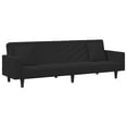 thumbnail image 2 of vidaXL 2 Piece Sofa Set with Pillows Black Velvet, 2 of 5