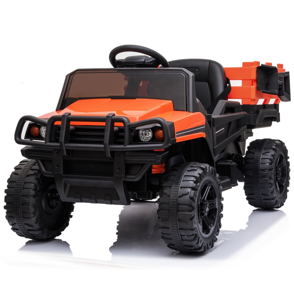 Details about   Electric 12V Kids Ride On Car Truck Wheels Music with Fun Trailer Remote Control 