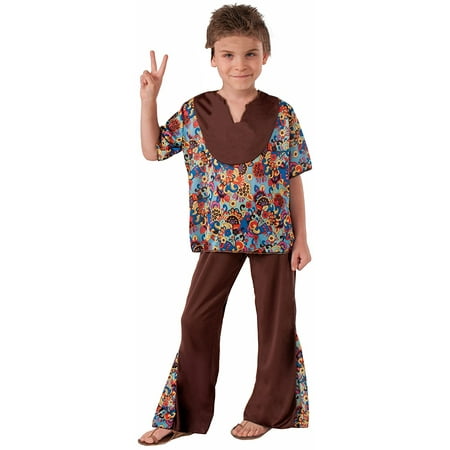 Hippie 60's Style 2-Piece Child Costume, Small, 60's theme Hippie costume includes top and pants; good for all children By Forum Novelties