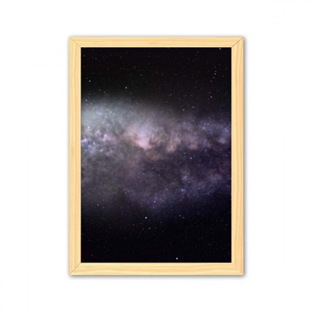 Elliptical Cosc Nebula Universe Pattern Decorative Wooden Painting Home Decoration Picture Frame A4