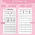 thumbnail image 3 of 20Pcs Expense Budget Sheets, Bill Organizer for A6 Budget Binder, Cash Envelope Trackers for Budgeting, Budget Planner for Ledger Book, Money Organizer for Wallet, Pink, 3 of 5