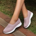 thumbnail image 3 of GUOBIOZIY Womens Running Shoes Women's Slip-on Walking Shoes Mesh Casual Tennis Gym Sneakers(Pink,9), 3 of 7